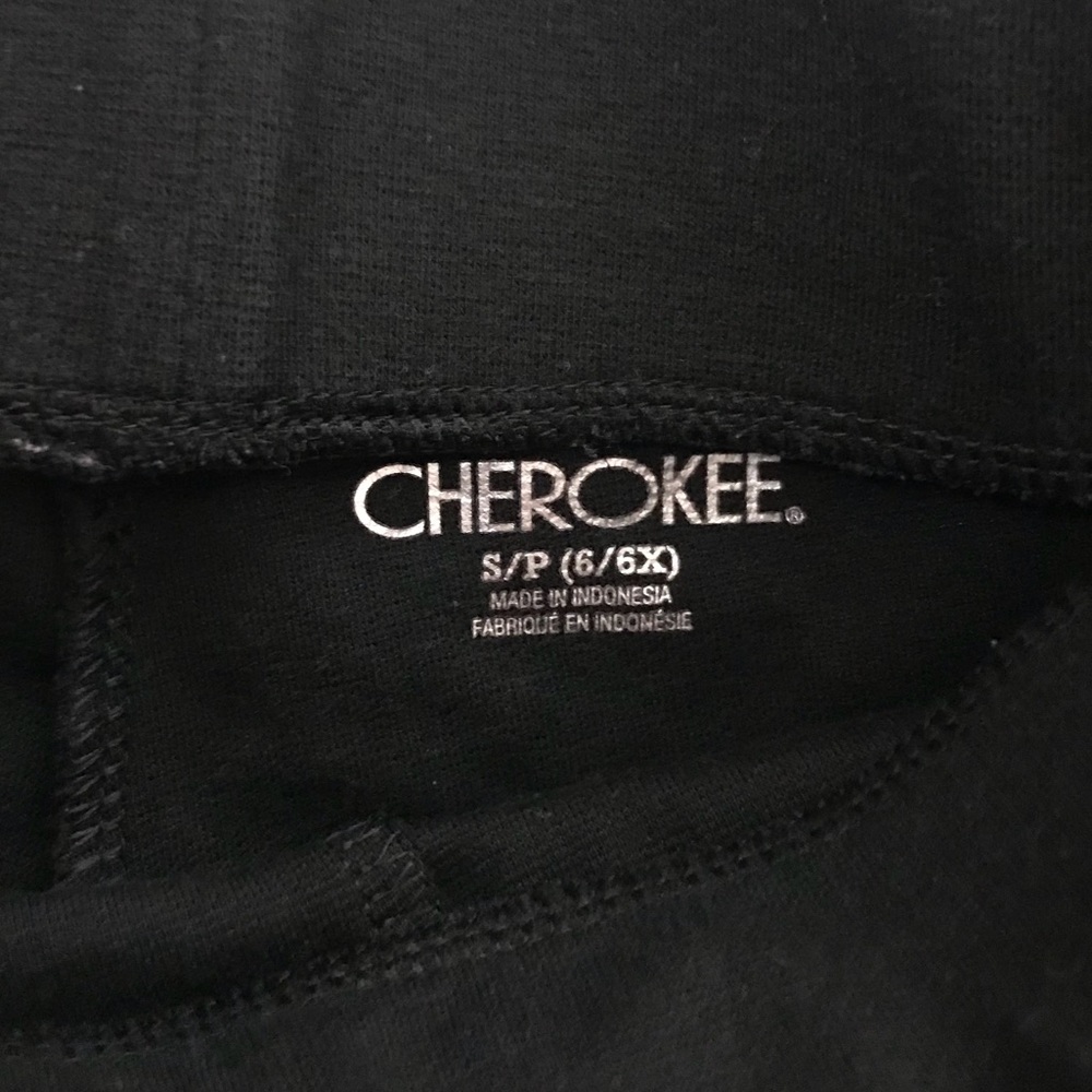 CHEROKEE Girls Slim Fit Leggings w/ Faux Zippers - Picture 6 of 6